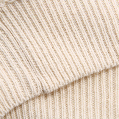 HUGO BOSS/雨果波士男針織衫-男士黑牌米白色毛衫 材質:63羊毛21桑16山羊絨 斷碼